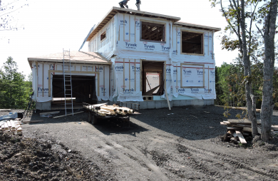 Maison résidentielle en construction